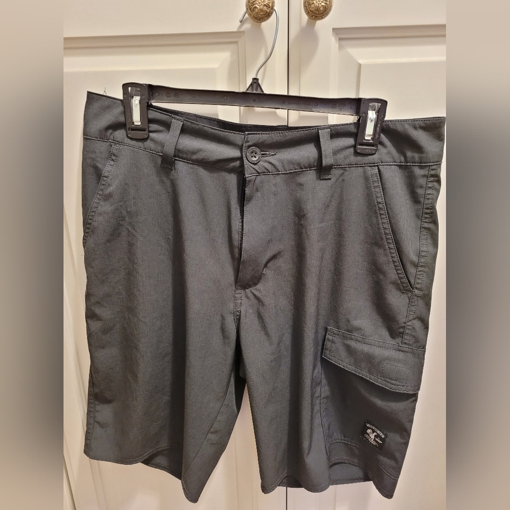 Mens Sz. 32 Vanphibian Shorts men water shorts cross cargo shorts metallic black